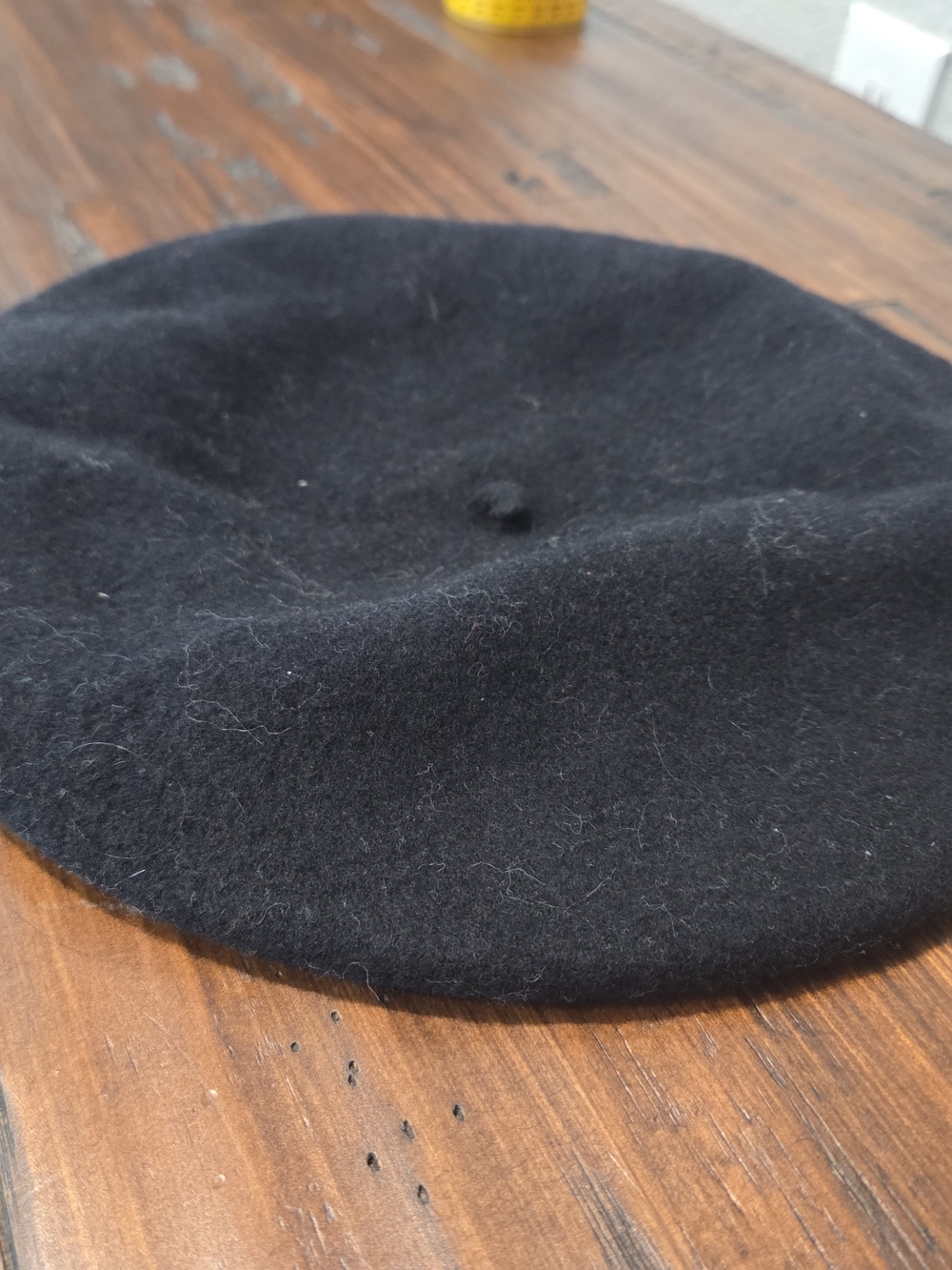 Women's Black Wool Beret - Timeless French Style NWT